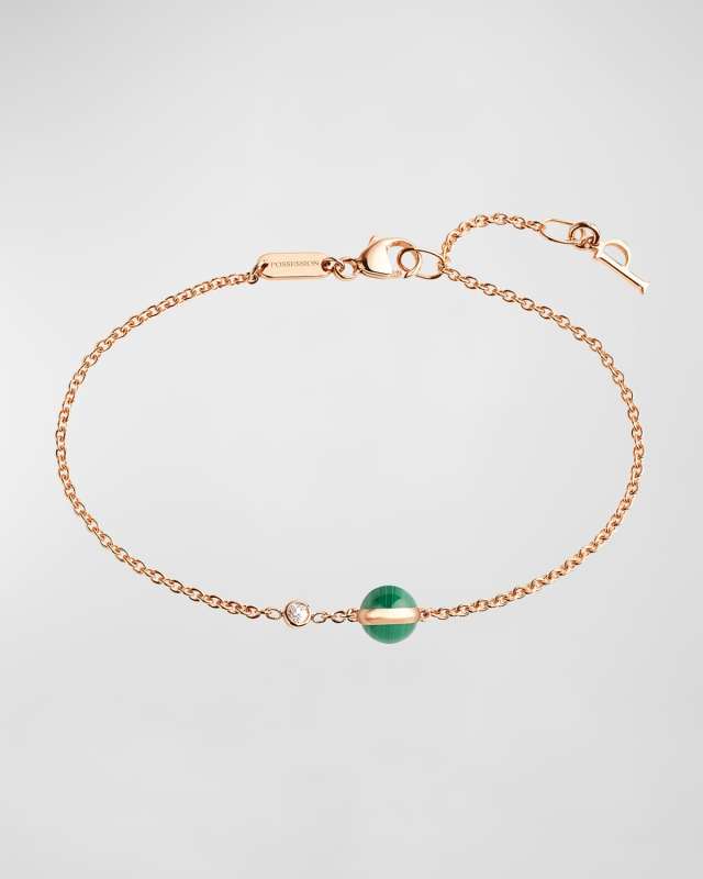 Possession Malachite & Diamond Station Bracelet